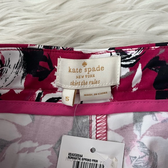 {Kate Spade} Floral Shorts in Raspberry - Girl's 5 - NWT - Picture 4 of 10